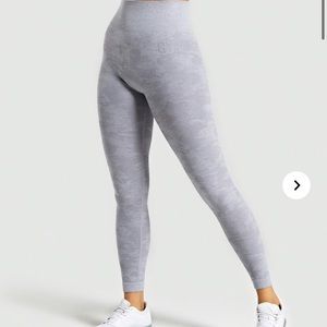 Grey camo gymshark leggings. Size M